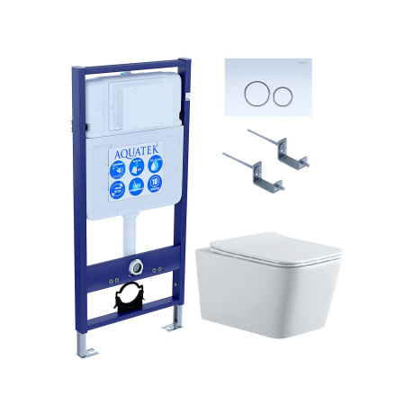 Сет унитаз + инсталляция Aquatek SET AQUATEK ЛИБРА N KDI15